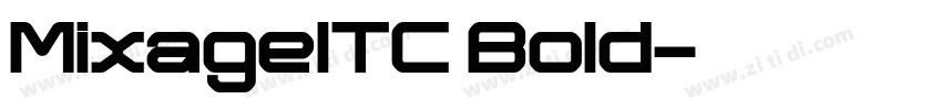 MixageITC Bold字体转换